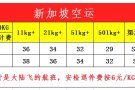 需要从中国运货到新加坡的朋友看过来